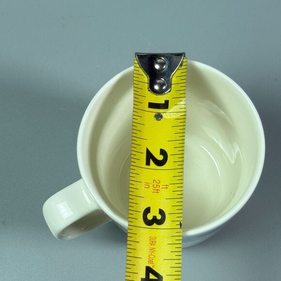 Marimekko Oiva Unikko Mug Cup Blue Bronze White Stoneware Floral - Picture 7 of 7